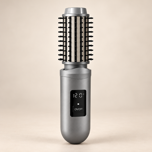 Kabellose Lockenbürste – 3-in-1 Styling für unterwegs
