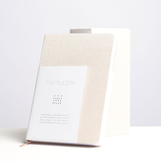 📓 Papillon Leinen-Notizbuch – Nachhaltig, stilvoll & langlebig ✨