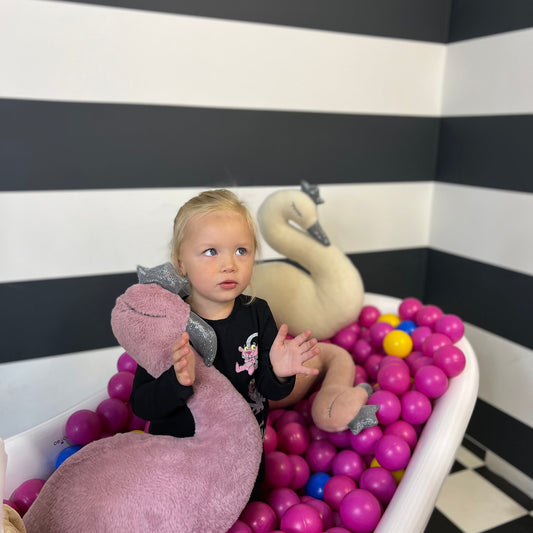 Soft Toy-Pillow Flamingo – Handgemacht & Zauberhaft 🦩👑