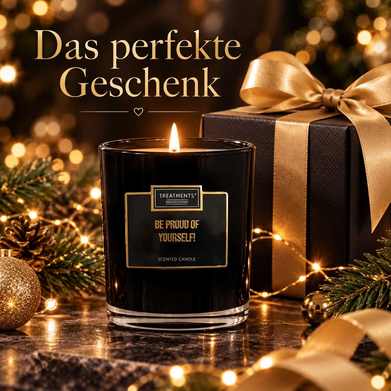 Duftkerze als Geschenk mit Geschenkbox