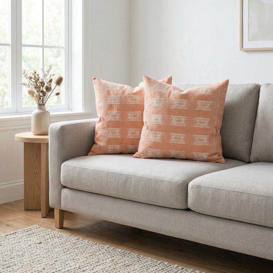 Wocha – Handgefertigte Naga-Kissenbezüge (Set aus 2) 🧵✨