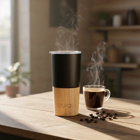 Inca Trail – Bambus & Edelstahl Coffee Tumbler 470 ml ☕🌿