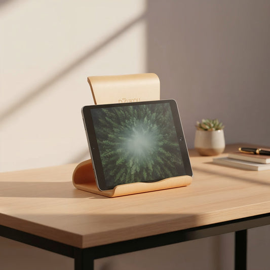 Majuli Islands – Holz Tabletständer 📱🌿