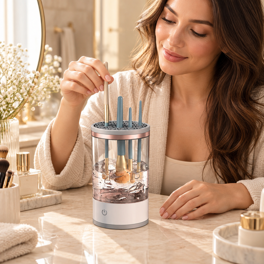 Elektrischer Pinselreiniger – saubere Make-up-Pinsel