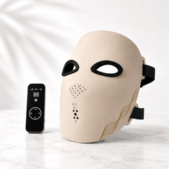 4D Silikon LED Gesichtsmaske 🌟 – Rotlicht & Nahinfrarot Therapie