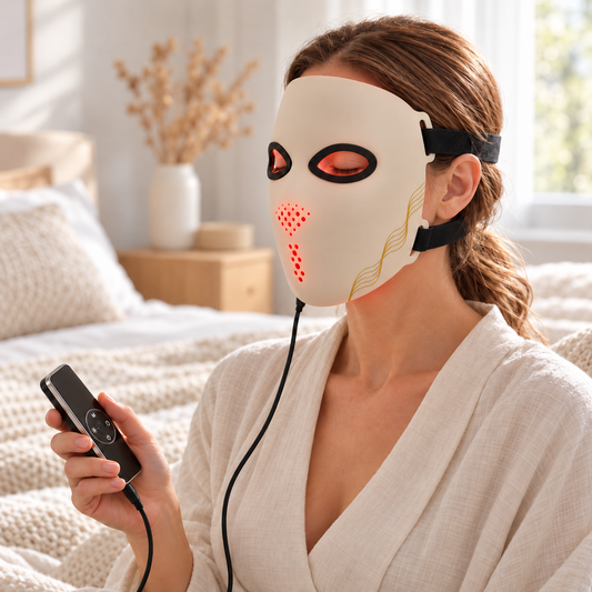 4D Silikon LED Gesichtsmaske – Rotlicht & Nahinfrarot
