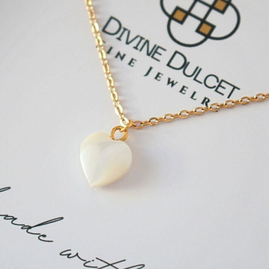 Muschel Herz Halskette 🐚💛 – Natürliche Seemuschel · 24K vergoldet · Handgefertigt