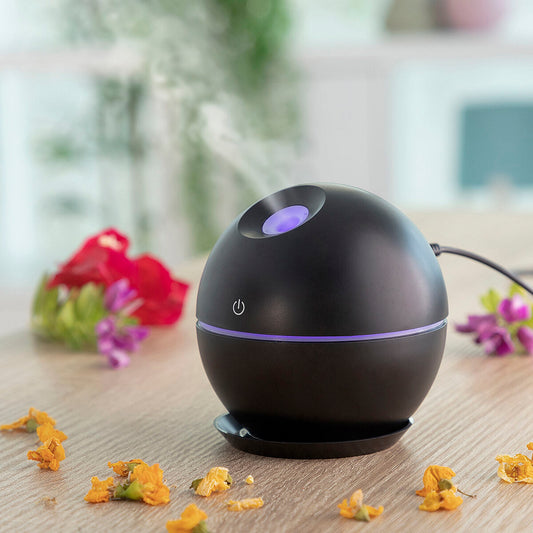 🌫️🕯️ Mini Luftbefeuchter & Duft-Diffusor – Schwarz | InnovaGoods