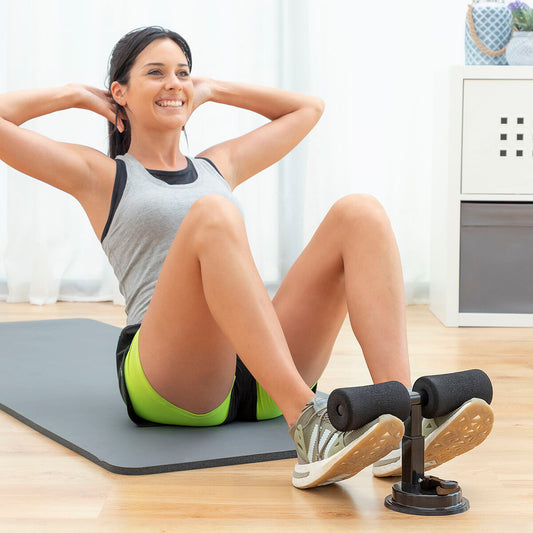 💪🏠 Sit-Up Stange mit Saugfuß + Trainingsanleitung – CoreUp von InnovaGoods