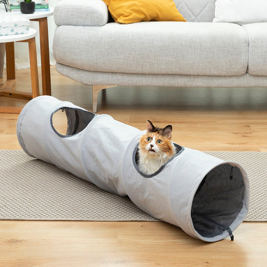 🐱🎪 Katzentunnel „Funny Tunnel“ – Faltbar | Wasserdicht | 114 cm – InnovaGoods