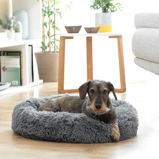 🛏️🐾 Anti-Stress Haustierbett Ø 60 cm – Für ruhigen Schlaf & entspannte Pfoten