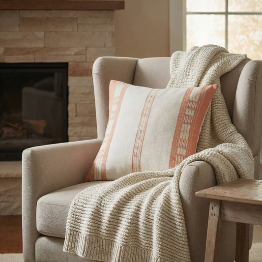 🛋️ Kissenbezüge „MEIURI“ – Handgewebt, fair & einzigartig 🌿