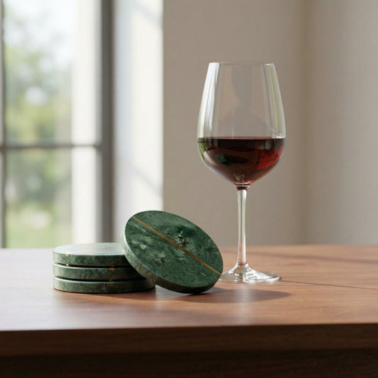 Stonehenge – Handgefertigte Marmor-Untersetzer (Set aus 6) 🪨✨