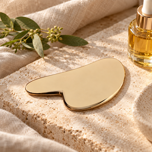 Kansa Gua Sha aus polierter Kansa-Legierung