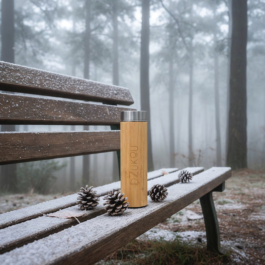 Elephant Falls – Bambus & Edelstahl Thermosflasche 480 ml 🌿🥤