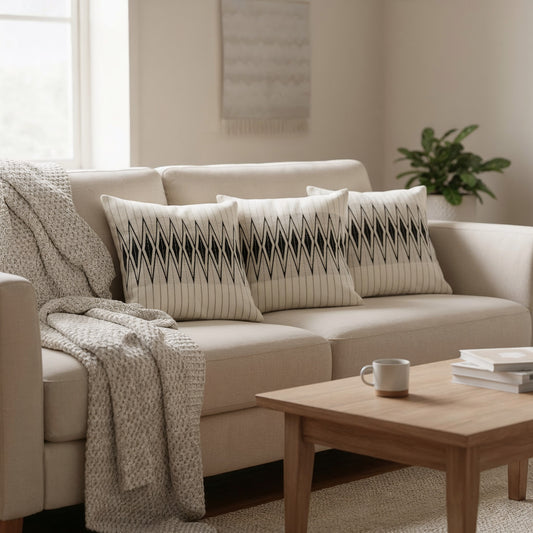 Khonoma – Handgefertigte Naga Kissenbezüge (Set aus 2) 🧵✨