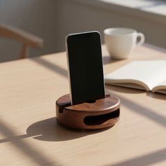 Walnut Squirrel – Holz Phone Stand & Sound Verstärker 🐿️📱🎶