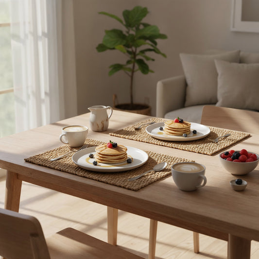 Dihing – Handgefertigte Wasserhyazinthen-Platzsets (Set aus 4) 🌿✨