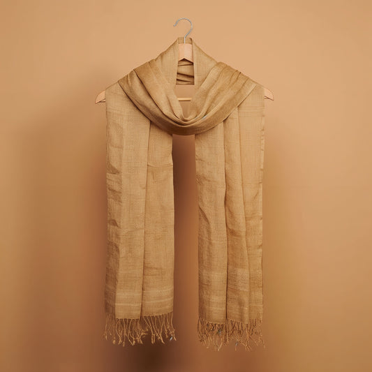 Heritage Silk – Goldener Muga Seidenschal ✨🌿