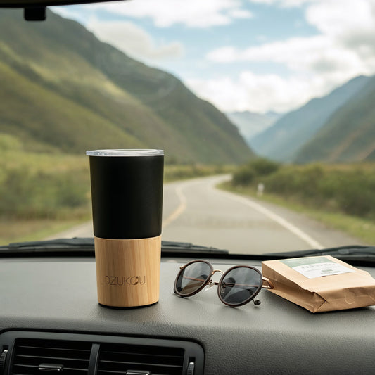 Inca Trail – Bambus & Edelstahl Coffee Tumbler 470 ml ☕🌿